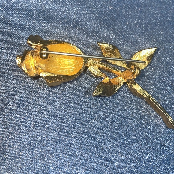 ❤️VENDOME Christmas Rose Brooch VTG. - Picture 13 of 14